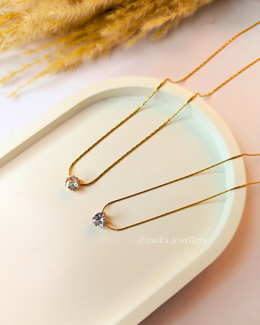 Rhea - The Heart Solitaire Necklace