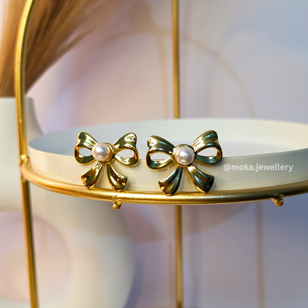 Aurora Bow Mini Earrings