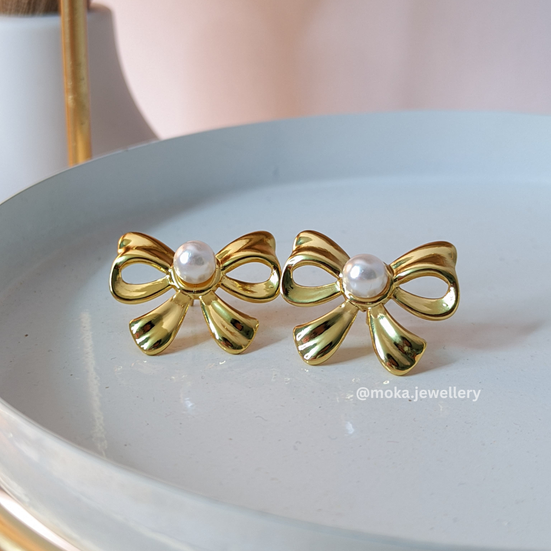 Aurora Bow Mini Earrings