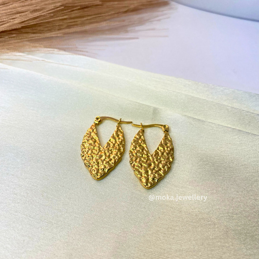 Gilded Glaze Hoops