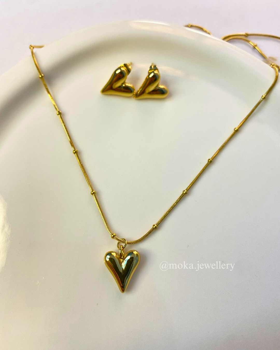 18K Gold Plated Drip of Love Set